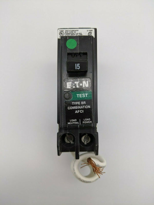 BRACAF115 - Cutler Hammer 15A Amp 1P Pole 10kA@120V Plug On Arc Fault AFCI Circuit Breaker