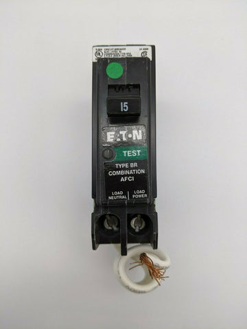 BRACAF115 - Cutler Hammer 15A Amp 1P Pole 10kA@120V Plug On Arc Fault AFCI Circuit Breaker