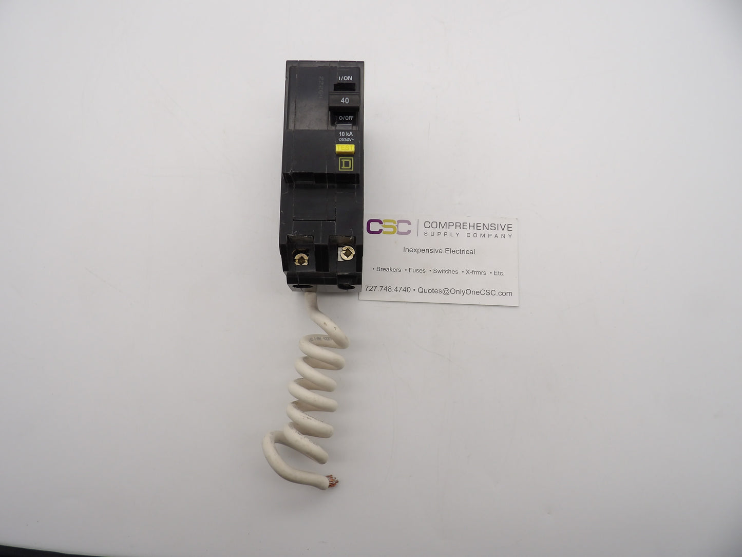 QO240GFI - Square D 40A Amp 2P Pole 10kA@120/240V Plug On Ground Fault GFCI Circuit Breaker