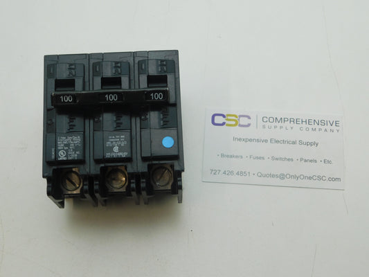 B3100 - Siemens 100A Amp 3P Pole 10kA@120/240V Bolt On Circuit Breaker