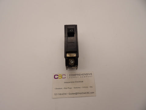 THQL1145 - GE 45A Amp 1P Pole 10kA@120/240V Plug On Circuit Breaker - Older Series