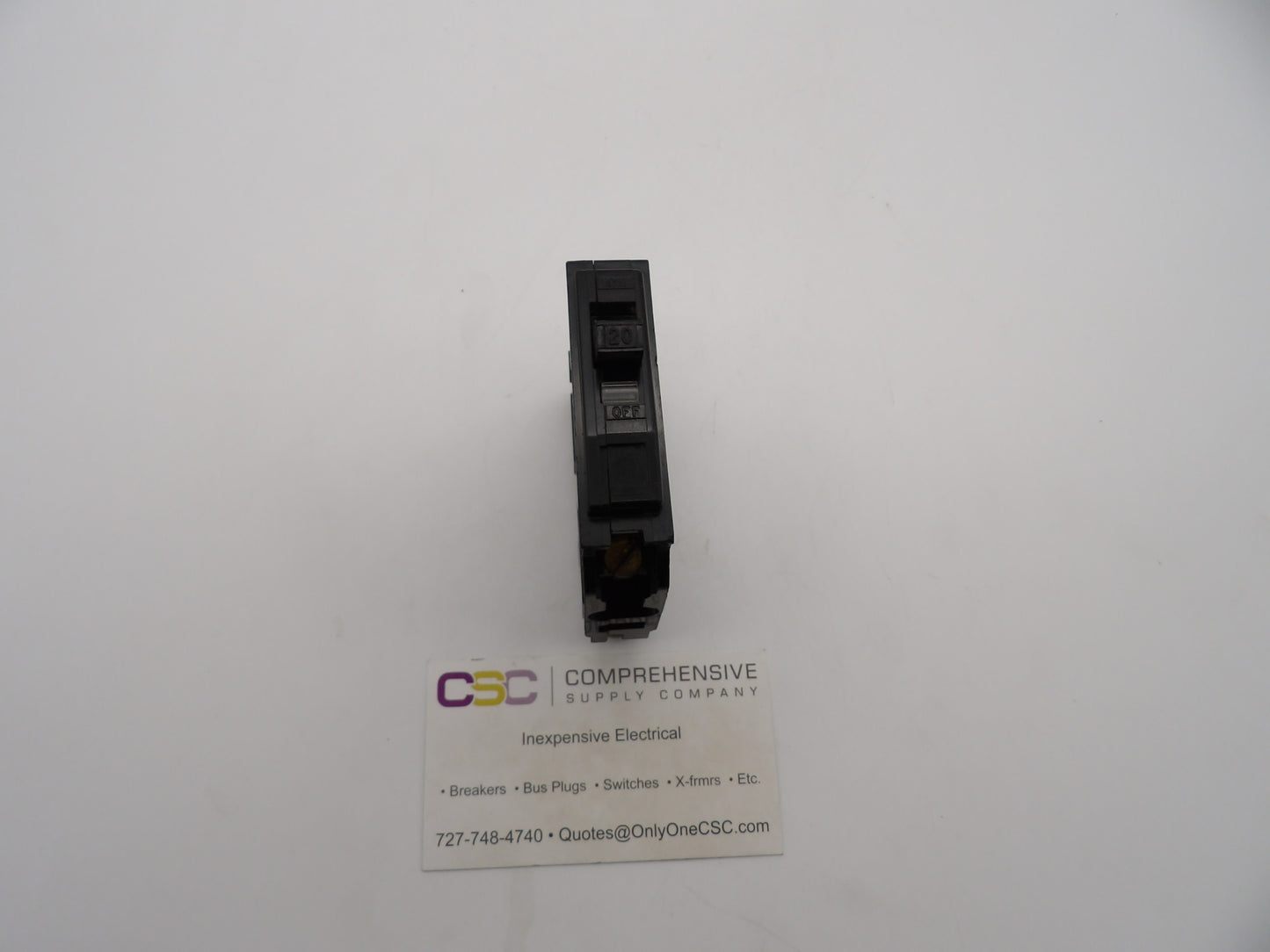 QOB120 - Square D 20A Amp 1P Pole 10kA@120/240V Bolt On Black Circuit Breaker
