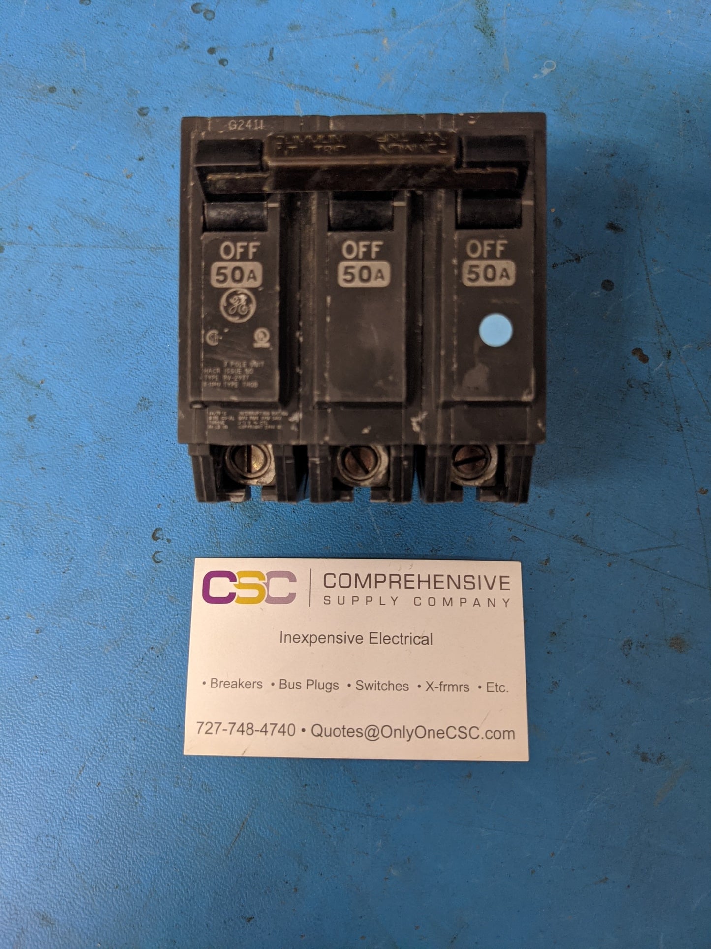 THQB32050 - GE 50A Amp 3P Pole 10kA@240V Bolt On Thqb Circuit Breaker