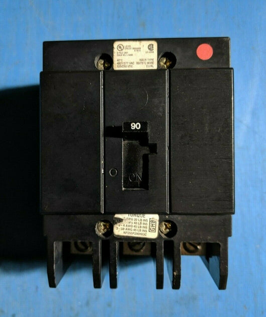GHB3090 - Eaton 90A Amp 3P Pole 14kA@480Y/277V Bolt On Circuit Breaker