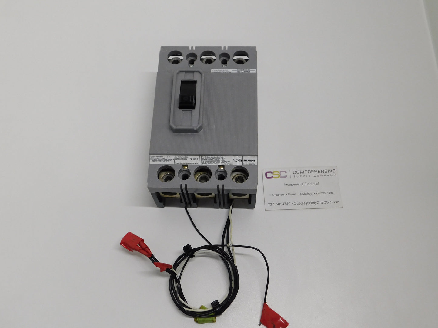 QJH23B200 - Siemens 200A Amp 3P Pole 22kA@240V Bolt On Circuit Breaker W/120/240V Shunt Trip