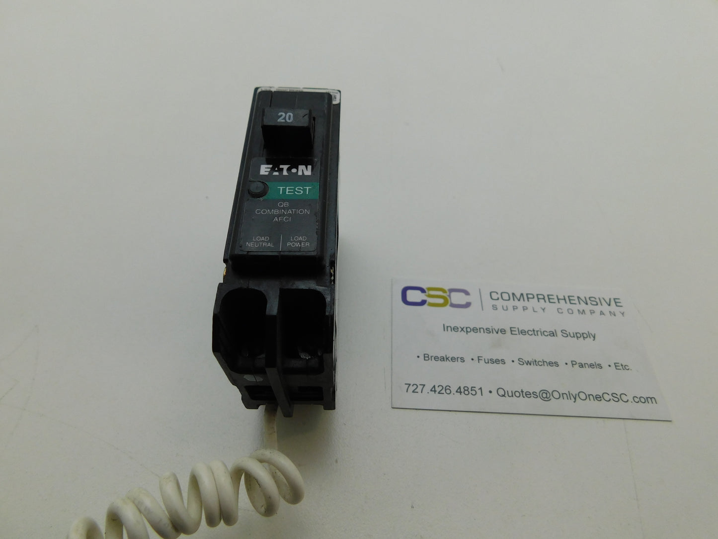 QB1020CAF - Eaton 20A Amp 1P Pole 10kA@120V Bolt-On Combo Arc Fault AFCI Circuit Breaker