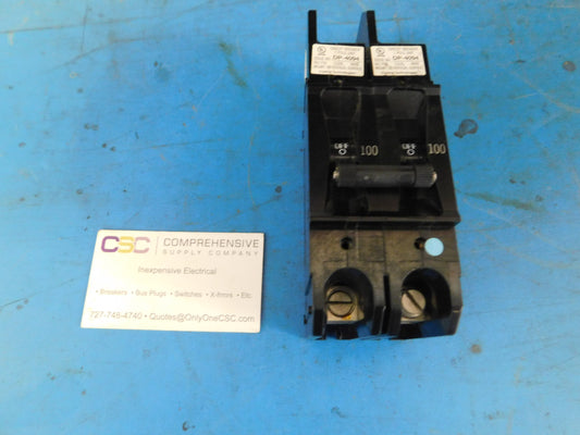 EA2-X0-18-280-32E-DF - Carling 100A Amp 2P Pole 5kA@240V Feed Through Circuit Breaker