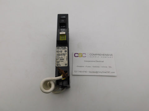 QO120CAFI - Square D 20A Amp 1P Pole 10kA@120V Combo Arc Fault AFCI Circuit Breaker