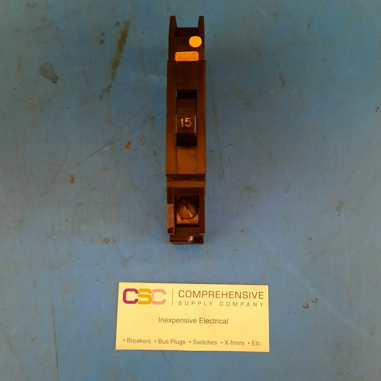 Q15 - Zinsco 15A Amp 1P Pole 10kA@120/240V Plug On Circuit Breaker