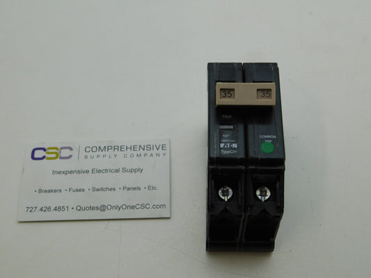CHF235 - Eaton 35A Amp 2P Pole 10kA@120/240V Plug On Circuit Breaker