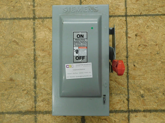 HF361N - Siemens 30A Amp 3P Pole 600V Nema 1 Fusible Safety Switch