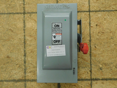 HF361N - Siemens 30A Amp 3P Pole 600V Nema 1 Fusible Safety Switch
