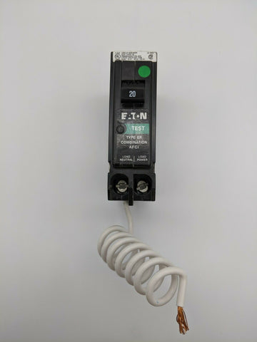BRCAF120 - Eaton 20A Amp 1P Pole 10kA@120V Plug On Arc Fault AFCI Circuit Breaker