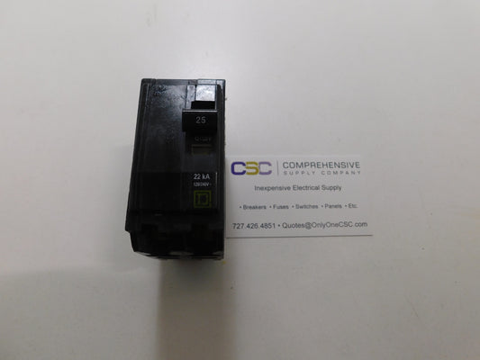 QOB225VH - Square D 25A Amp 2P Pole 22kA@120/240V Bolt On Circuit Breaker