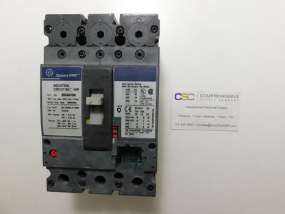SEDA36AT0100 - GE 100A Amp 3P Pole 600V 18kA@480V Bolt On Circuit Breaker