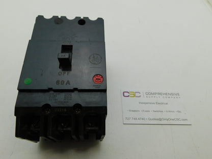 TEY360 - GE 60A Amp 3P Pole 14kA@480/277V Bolt On Circuit Breaker