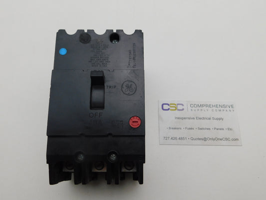 TEY340 - GE 40A Amp 3P Pole 14kA@480/277V Bolt On Circuit Breaker