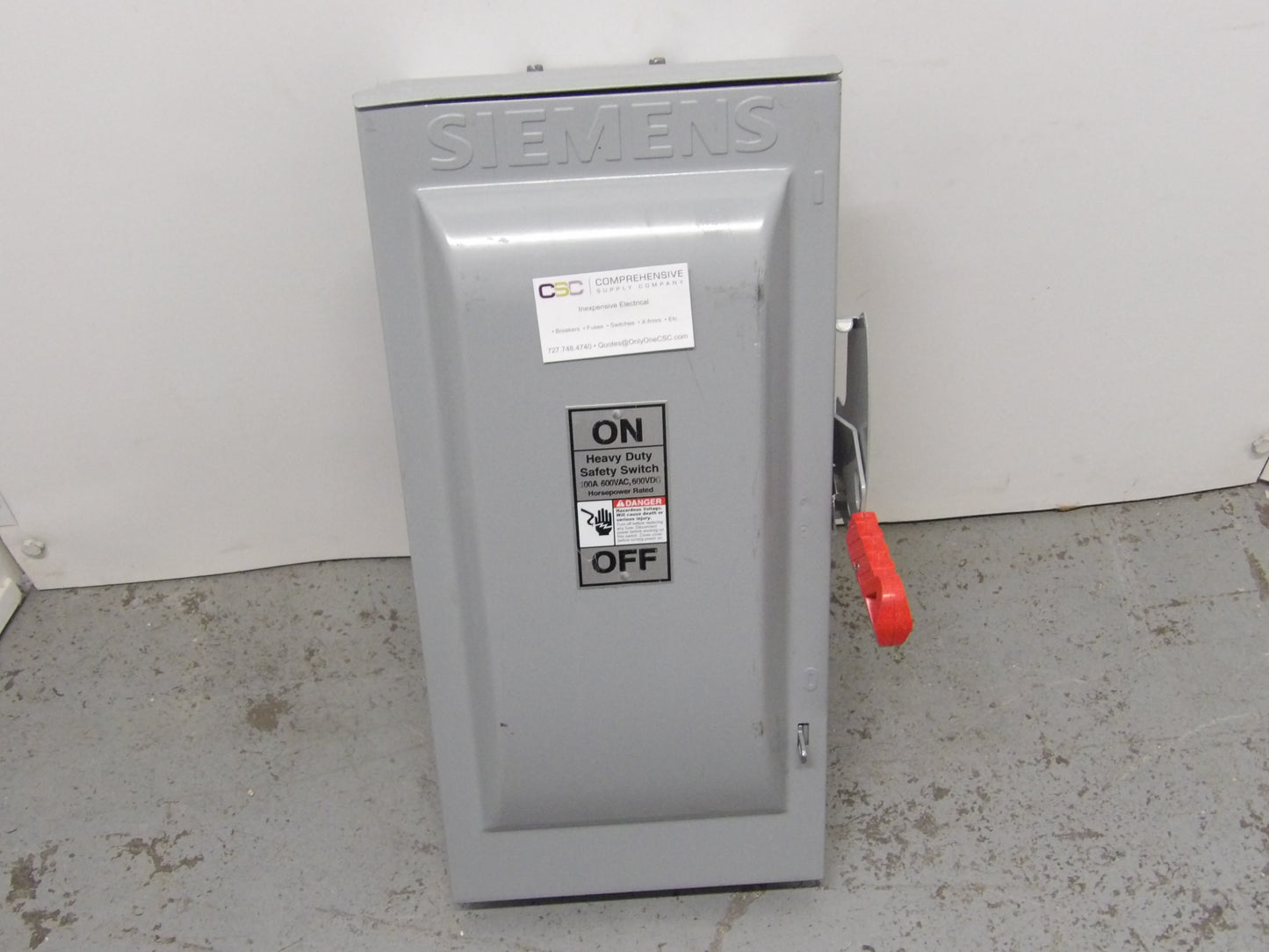HNF363R - Siemens 100A Amp 3P Pole 600V Nema 3R Non-Fusible Heavy Duty Safety Switch