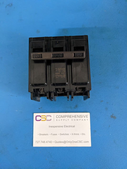 QP3-B100 - ITE 100A Amp 3P Pole 10kA@240V Plug On Circuit Breaker
