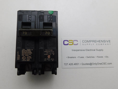 Q270 - Siemens 70A Amp 2P Pole 10kA@120/240V Plug On Circuit Breaker