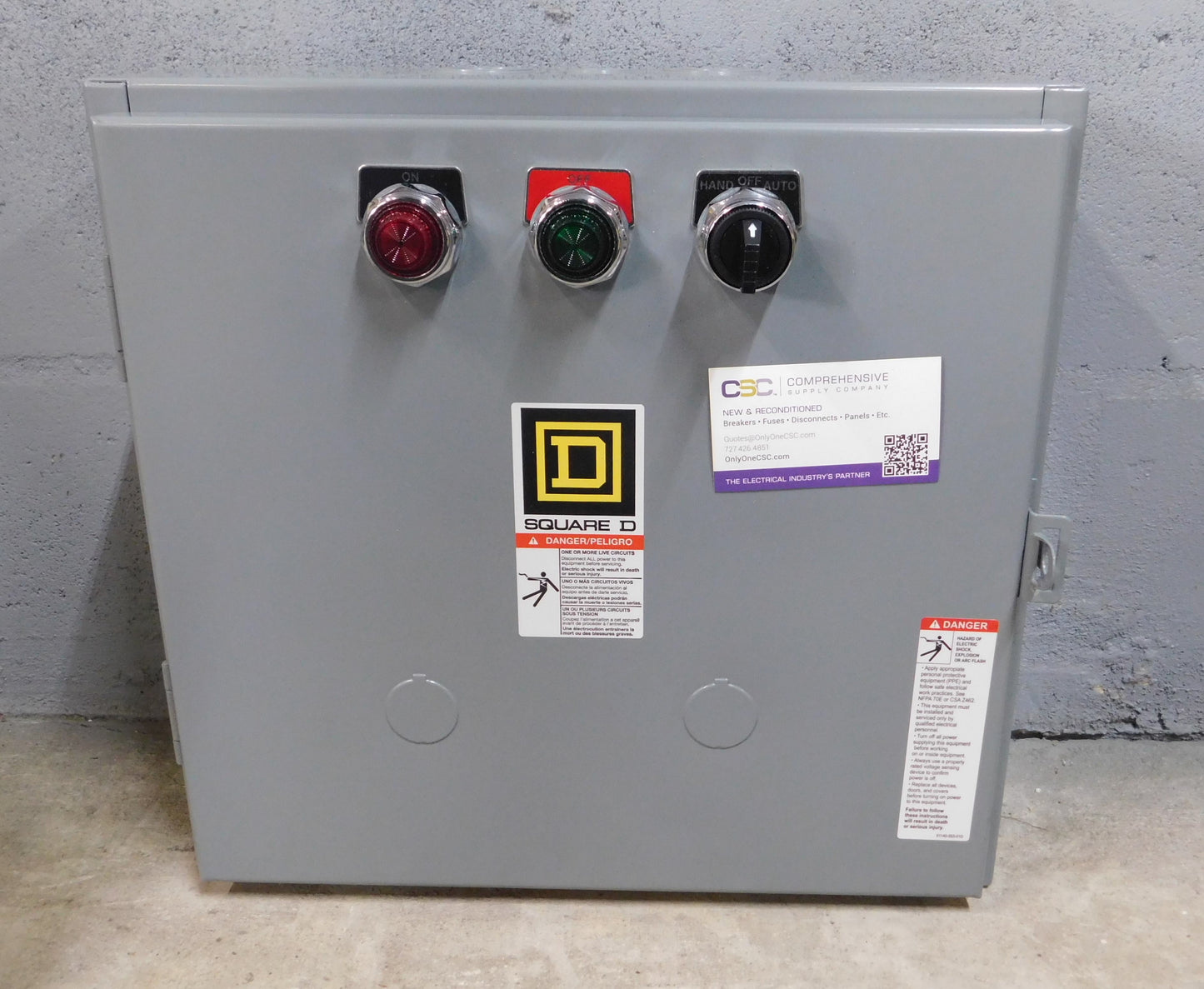 8903LG60V026P51P52 - Square D 30A Amp 6P Pole 600V Electrically Held Lighting Contactor W/110/120V Coil - 8903Lg60V02