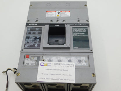 SHJD69400NGT - Siemens 400A Amp 3P Pole 600V 65kA@480V Feed Through Circuit Breaker W/400A Trip