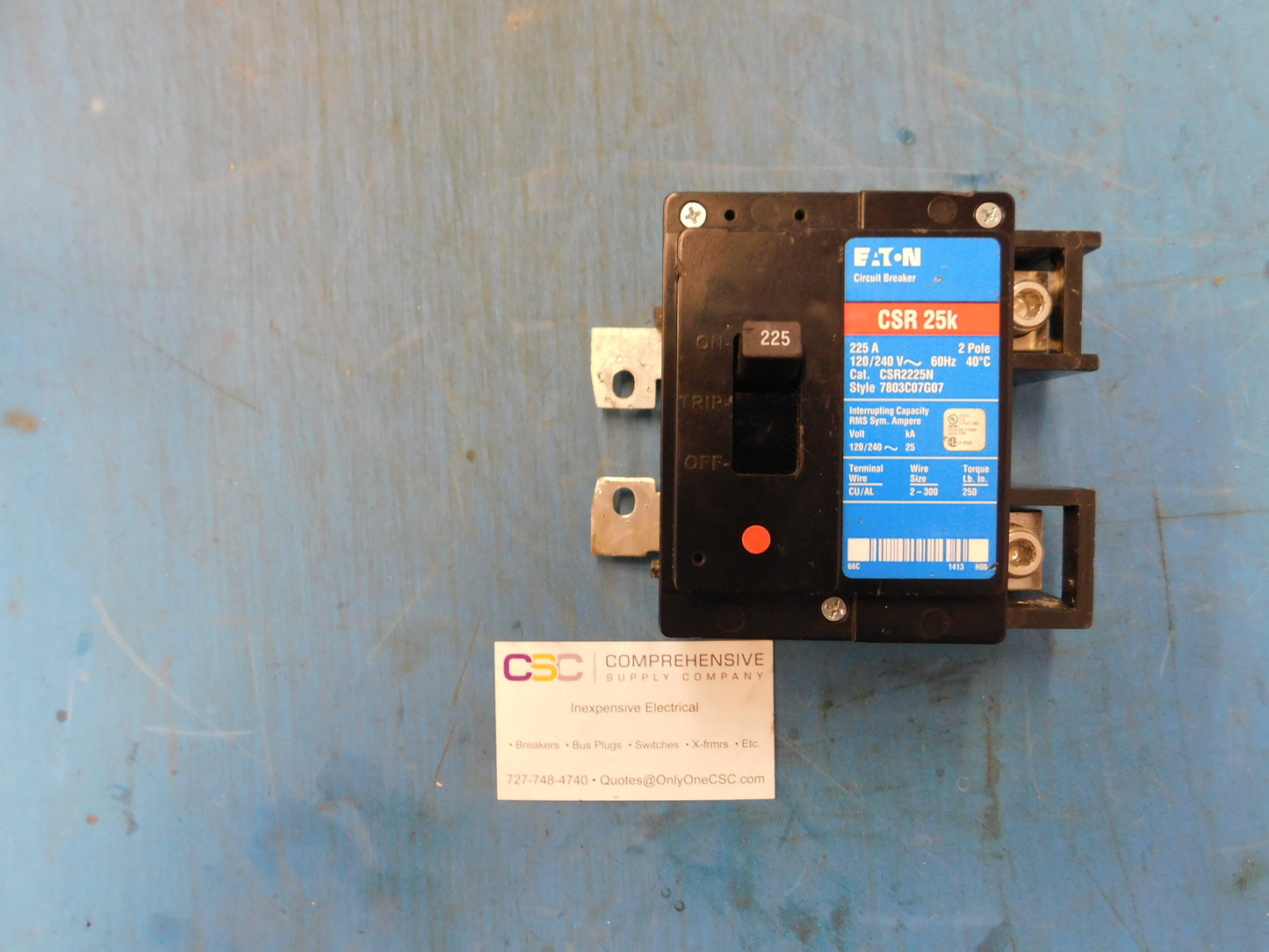CSR2225N - Eaton 225A Amp 2P Pole 25kA@240V Bolt On Breaker