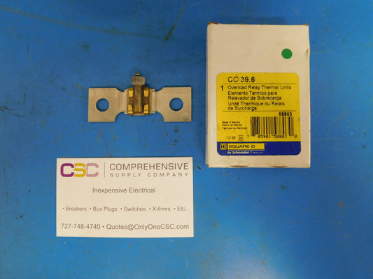 CC 39.6 - Square D Overload Relay Thermal Unit Cc 39.6
