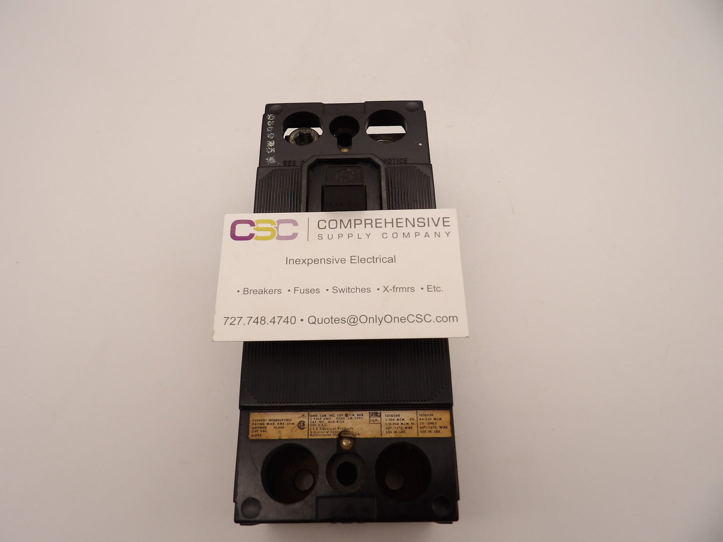 QJ2B150 - Siemens 150A Amp 2P Pole 10kA@240V Bolt On Main Circuit Breaker