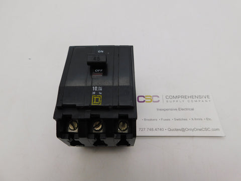 QO345 - Square D 45A Amp 3P Pole 10kA@240V Plug On Circuit Breaker