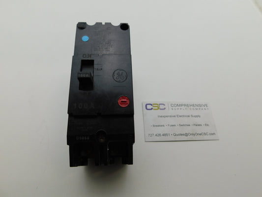 TEY2100 - GE 100A Amp 2P Pole 14kA@480/277V Bolt On Circuit Breaker