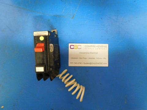 QBGF1020 - Bryant 20A Amp 1P Pole 10kA@120V Bolt On Ground Fault GFCI Circuit Breaker W/Red Handle