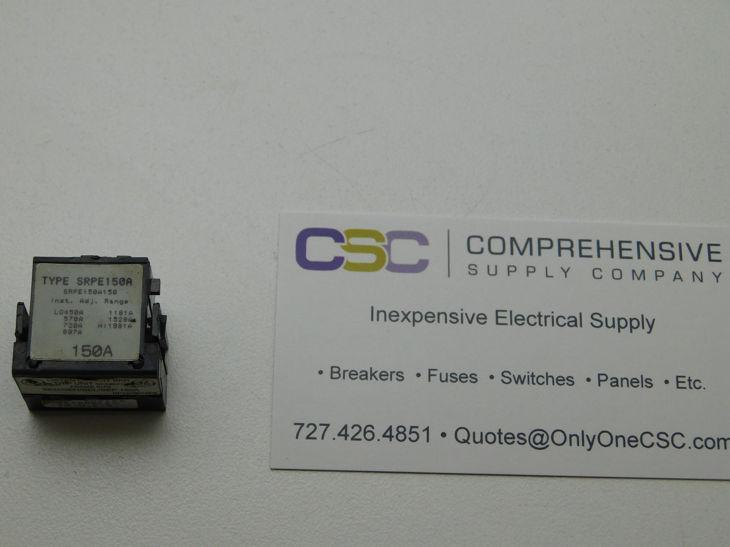 SRPE150A150 - GE 150A Amp Rating Plug/Trip Used For Sed/Seh/Sel/Sep Circuit Breakers