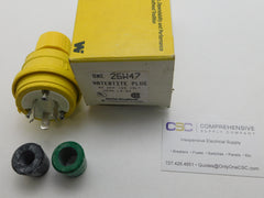 26W47 - Daniel Woodhead 20A Amp 2P Pole 125V Nema L5-20P Watertite Plug