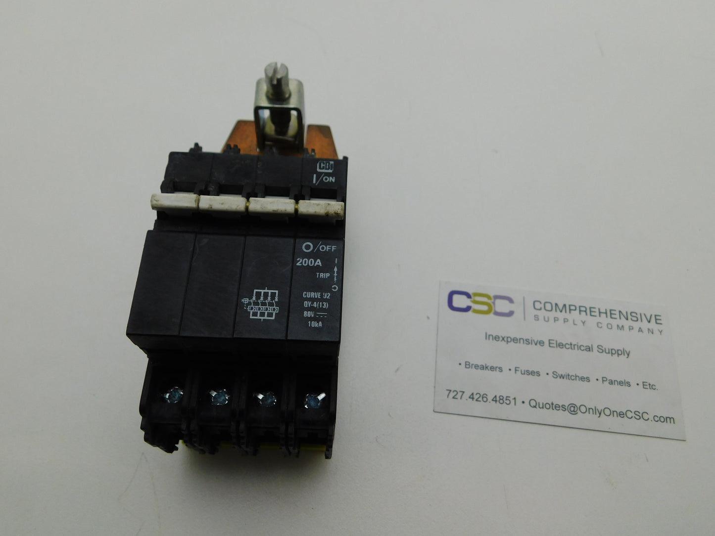 QY49U2200 - Cbi 200A Amp 4P Pole 10kA@80V Din Rail Curve U2 Circuit Breaker
