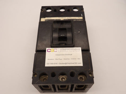 DA3400 - Westinghouse 400A Amp 3P Pole 600V 30kA@480V Feed Through Circuit Breaker