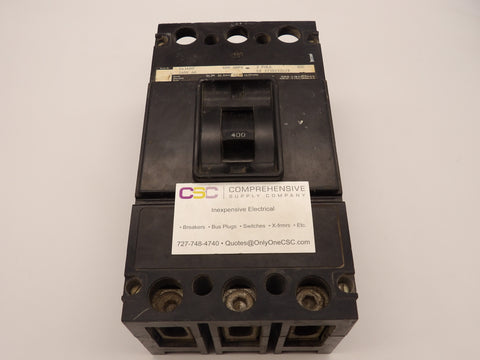 DA3400 - Westinghouse 400A Amp 3P Pole 600V 30kA@480V Feed Through Circuit Breaker