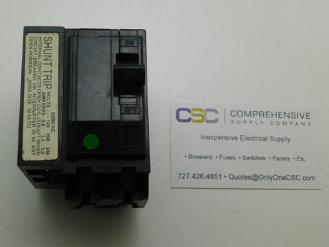 QOB2701021 - Square D 70A Amp 2P Pole 10kA@120/240V Bolt On Black Circuit Breaker W/120/208/240V Shunt Trip