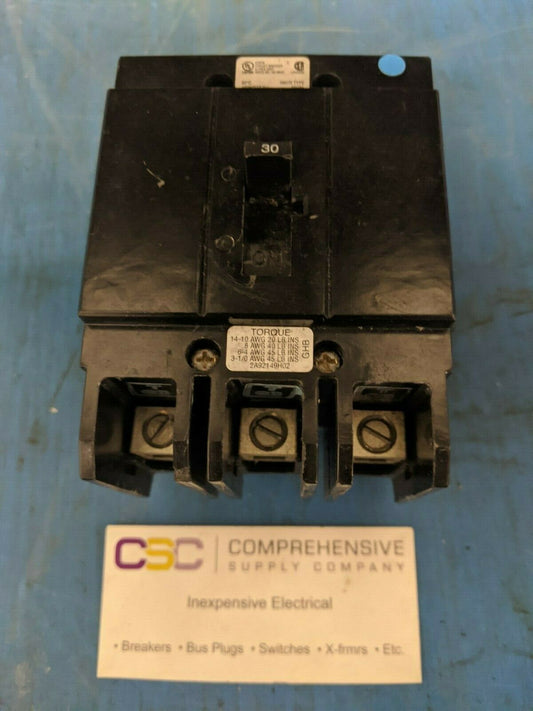 GHB3030 - Eaton 30A Amp 3P Pole 14kA@480Y/277V Bolt On Circuit Breaker