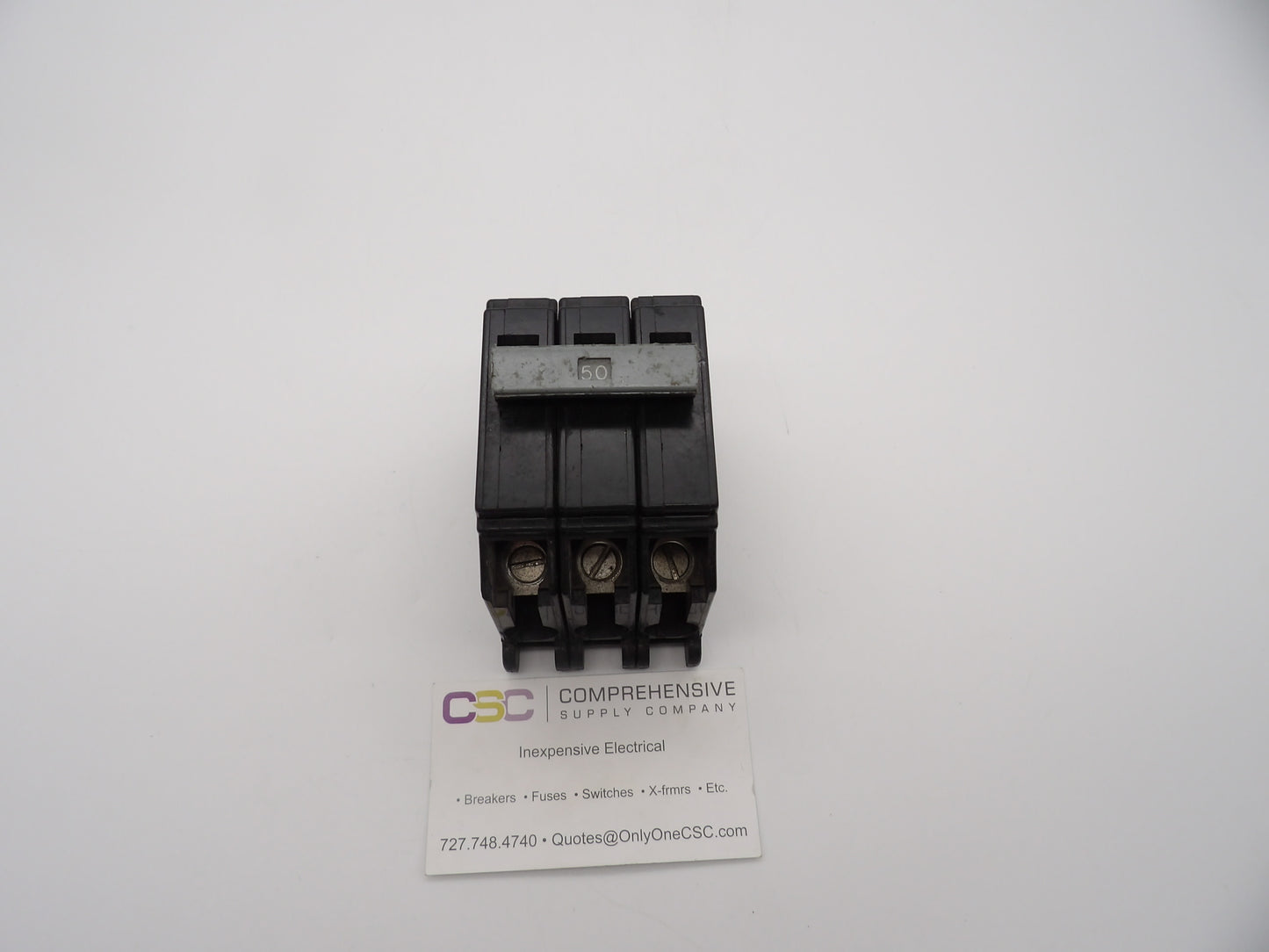 CHB350 - Cutler Hammer 50A Amp 3P Pole 10kA@240V Bolt On Circuit Breaker