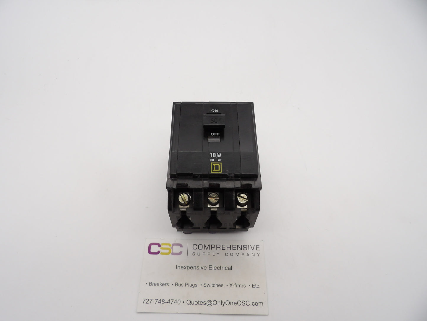 QOB360 - Square D 60A Amp 3P Pole 10kA@240V Bolt On Circuit Breaker