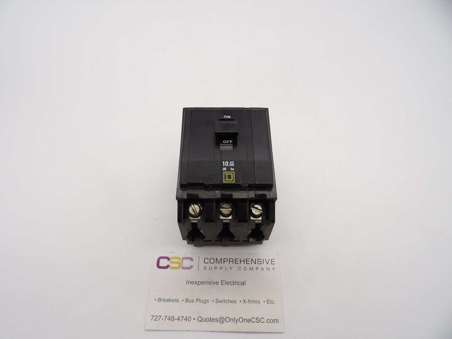 QOB360 - Square D 60A Amp 3P Pole 10kA@240V Bolt On Circuit Breaker