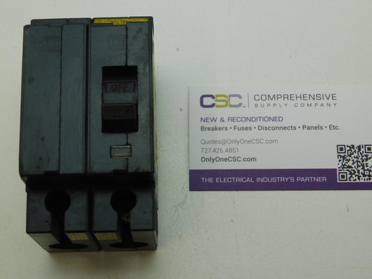 EHB24030 - Square D 30A Amp 2P Pole 14kA@480Y/277V Bolt On Circuit Breaker