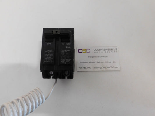 THQL21WY30 - GE 30A Amp 2P Pole 10kA@120/240V Plug On Switching Neutral Circuit Breaker