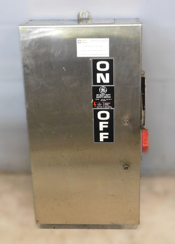 TH3363SS - GE 100A Amp 3P Pole 600V Nema 4/4X Fusible Heavy Duty Safety Switch