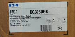 DG323UGB - Cutler Hammer 100A Amp 3P Pole 240V Nema 1 Non Fusible Safety Switch