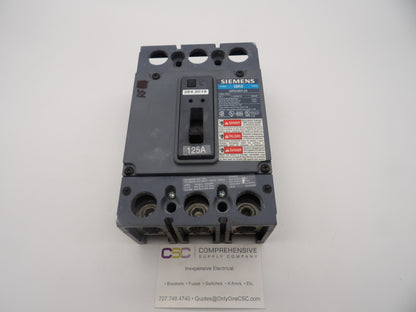 QR23B125 - Siemens 125A Amp 3P Pole 10kA@240V Bolt On Circuit Breaker