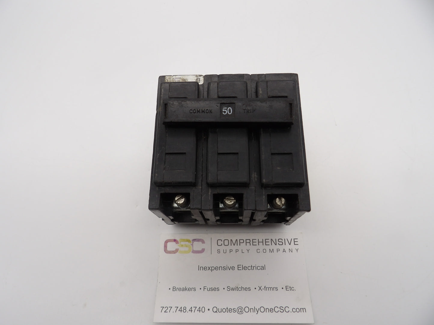 QBHW3050H - Cutler Hammer 50A Amp 3P Pole 22kA@240V Bolt On Quicklag Circuit Breaker