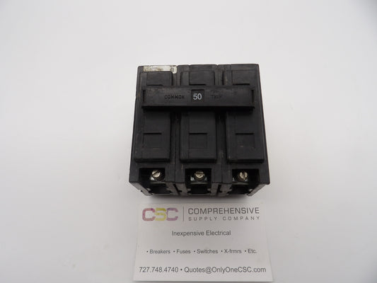 QBHW3050H - Cutler Hammer 50A Amp 3P Pole 22kA@240V Bolt On Quicklag Circuit Breaker