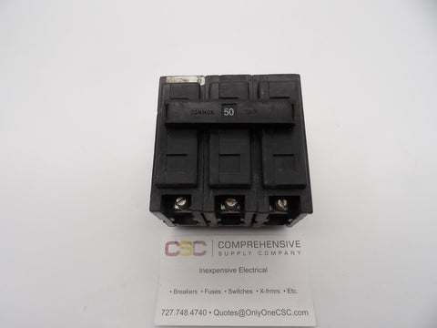 QBHW3050H - Cutler Hammer 50A Amp 3P Pole 22kA@240V Bolt On Quicklag Circuit Breaker